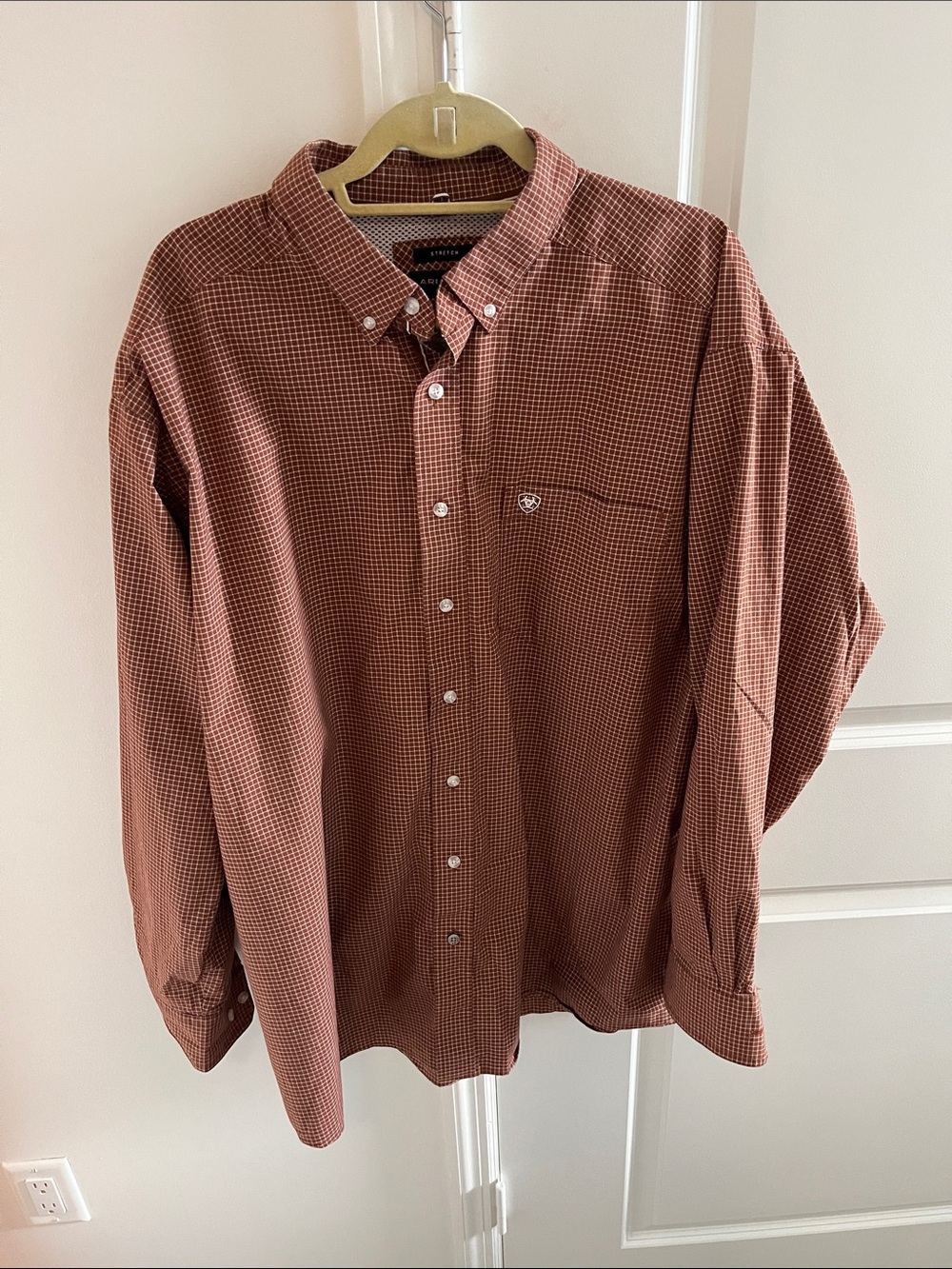 Ariat Men's Rust Check Button-Down Shirt